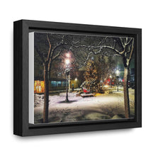 Load image into Gallery viewer, Old Town Square - Christmas Art - Festive Photography - Oil Sketch on Canvas | Gallery Canvas Wraps, Horizontal Frame
