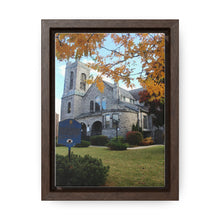 Load image into Gallery viewer, Presbyterian Church Oil Print - Old Gothic Architecture - Fine Art - Oil Sketch on Canvas | Gallery Canvas Wraps, Vertical Frame
