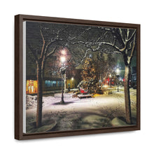 Load image into Gallery viewer, Old Town Square - Christmas Art - Festive Photography - Oil Sketch on Canvas | Gallery Canvas Wraps, Horizontal Frame
