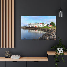 Load image into Gallery viewer, Old Nordic Boat - Ducks and Waterfront - Northern Ontario Photography - Gallery Canvas Wraps, Horizontal Frame
