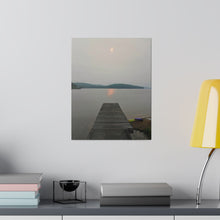 Load image into Gallery viewer, Dockside Sunrise - Sunrise Photography - Morning Sunrise - Photographic Art - Matte Canvas, Stretched, 0.75&quot;
