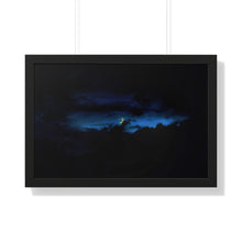 Load image into Gallery viewer, Good Night Crescent Moon - Night Photography - Photographic Art - Framed Horizontal Poster
