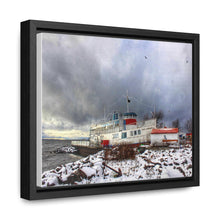 Load image into Gallery viewer, Old Nordic Boat - Maritime Photographic Art - Oil Sketch on Canvas | Gallery Canvas Wraps, Horizontal Frame
