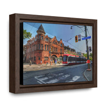 Load image into Gallery viewer, TTC Streetcar - Old Toronto - Old Architecture Photography - Oil Sketch on Canvas | Gallery Canvas Wraps, Horizontal Frame
