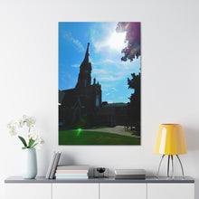 Load image into Gallery viewer, Old-Fashioned English Anglican Church - Cathedral Art - Fine Art Photography - Oil Sketch On Canvas - Canvas Gallery Wraps
