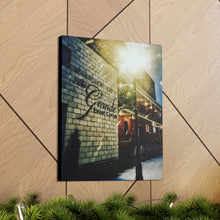 Load image into Gallery viewer, Holiday Snowstorm - Old Town Christmas - Old Architecture Photography - Canvas Gallery Wraps
