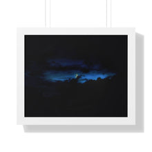 Load image into Gallery viewer, Good Night Crescent Moon - Night Photography - Photographic Art - Framed Horizontal Poster
