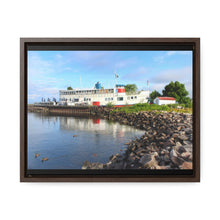 Load image into Gallery viewer, Old Nordic Boat - Ducks and Waterfront - Northern Ontario Photography - Gallery Canvas Wraps, Horizontal Frame
