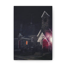 Load image into Gallery viewer, Germanic Gothic Cathedral - Night Photography - Oil Sketch On Canvas - Canvas Gallery Wraps
