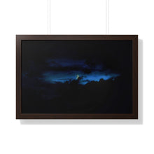 Load image into Gallery viewer, Good Night Crescent Moon - Night Photography - Photographic Art - Framed Horizontal Poster
