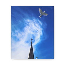 Load image into Gallery viewer, Church Steeple Art - Bird and Church - Uplifting Photography - Canvas Gallery Wraps
