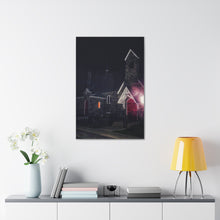 Load image into Gallery viewer, Germanic Gothic Cathedral - Night Photography - Oil Sketch On Canvas - Canvas Gallery Wraps
