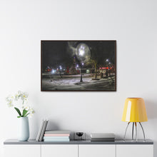 Load image into Gallery viewer, Old Town Square - Christmas Art - Festive Photography - Oil Sketch on Canvas | Gallery Canvas Wraps, Horizontal Frame
