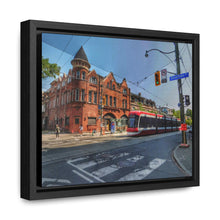 Load image into Gallery viewer, TTC Streetcar - Old Toronto - Old Architecture Photography - Oil Sketch on Canvas | Gallery Canvas Wraps, Horizontal Frame
