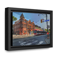 Load image into Gallery viewer, TTC Streetcar - Old Toronto - Old Architecture Photography - Oil Sketch on Canvas | Gallery Canvas Wraps, Horizontal Frame
