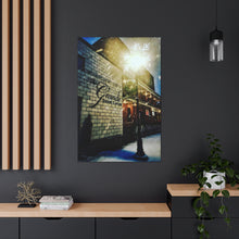 Load image into Gallery viewer, Holiday Snowstorm - Old Town Christmas - Old Architecture Photography - Canvas Gallery Wraps
