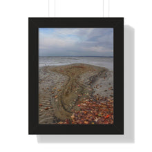 Load image into Gallery viewer, Autumn Sandbar - Nature Photography - Photographic Art | Framed Vertical Poster
