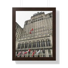 Load image into Gallery viewer, Royal York Hotel - Iconic Toronto Scene - Photographic Art - Framed Vertical Poster
