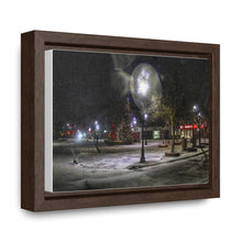 Load image into Gallery viewer, Old Town Square - Christmas Art - Festive Photography - Oil Sketch on Canvas | Gallery Canvas Wraps, Horizontal Frame
