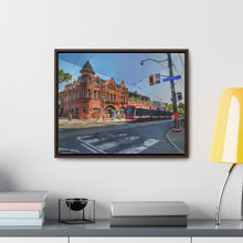 Load image into Gallery viewer, TTC Streetcar - Old Toronto - Old Architecture Photography - Oil Sketch on Canvas | Gallery Canvas Wraps, Horizontal Frame
