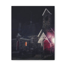 Load image into Gallery viewer, Germanic Gothic Cathedral - Night Photography - Oil Sketch On Canvas - Canvas Gallery Wraps
