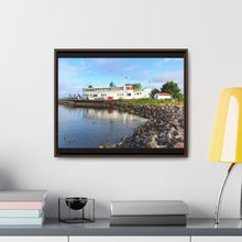 Load image into Gallery viewer, Old Nordic Boat - Ducks and Waterfront - Northern Ontario Photography - Gallery Canvas Wraps, Horizontal Frame
