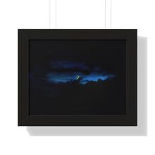 Load image into Gallery viewer, Good Night Crescent Moon - Night Photography - Photographic Art - Framed Horizontal Poster
