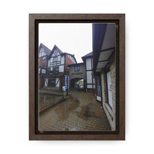 Load image into Gallery viewer, German Village Shopkeeper - Old World Style Scene - Oil Sketch on Canvas | Vertical Framed Premium Gallery Wrap Canvas
