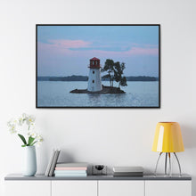 Load image into Gallery viewer, Mystic Northern Lighthouse - Nordic Photography - Photographic Art - Gallery Canvas Wraps, Horizontal Frame
