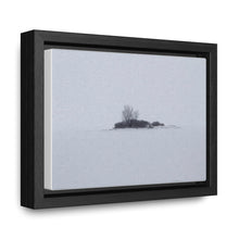 Load image into Gallery viewer, Nordic Snowy Island - Snowfall Photography - Oil Sketch on Canvas | Gallery Canvas Wraps, Horizontal Frame
