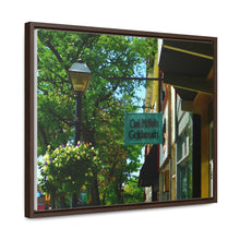 Load image into Gallery viewer, Old Town Shop - Old Architecture Photography - Small Town Nostalgia Art - Oil Sketch On Canvas - Gallery Canvas Wraps, Horizontal Frame
