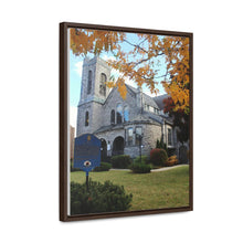 Load image into Gallery viewer, Presbyterian Church Oil Print - Old Gothic Architecture - Fine Art - Oil Sketch on Canvas | Gallery Canvas Wraps, Vertical Frame
