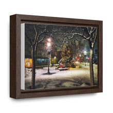 Load image into Gallery viewer, Old Town Square - Christmas Art - Festive Photography - Oil Sketch on Canvas | Gallery Canvas Wraps, Horizontal Frame
