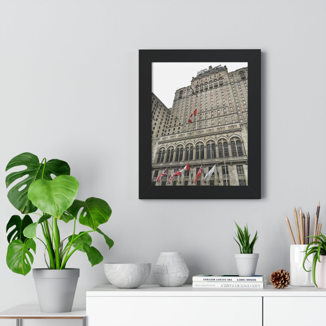 Royal York Hotel - Iconic Toronto Scene - Photographic Art - Framed Vertical Poster