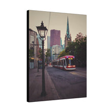 Load image into Gallery viewer, Old Toronto Street Scene - Urban Photography - Streetcar Photography - Matte Canvas, Stretched, 0.75&quot;
