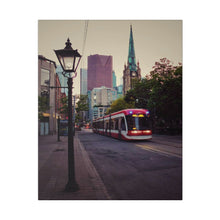 Load image into Gallery viewer, Old Toronto Street Scene - Urban Photography - Streetcar Photography - Matte Canvas, Stretched, 0.75&quot;
