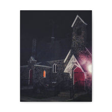 Load image into Gallery viewer, Germanic Gothic Cathedral - Night Photography - Oil Sketch On Canvas - Canvas Gallery Wraps
