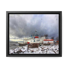 Load image into Gallery viewer, Old Nordic Boat - Maritime Photographic Art - Oil Sketch on Canvas | Gallery Canvas Wraps, Horizontal Frame
