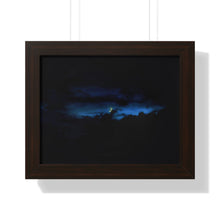 Load image into Gallery viewer, Good Night Crescent Moon - Night Photography - Photographic Art - Framed Horizontal Poster
