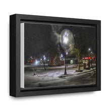 Load image into Gallery viewer, Old Town Square - Christmas Art - Festive Photography - Oil Sketch on Canvas | Gallery Canvas Wraps, Horizontal Frame
