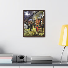 Load image into Gallery viewer, Old Town Christmas Walk - Old Fashioned Christmas - Festive Art Photography - Oil Sketch on Canvas | Gallery Canvas Wraps, Vertical Frame
