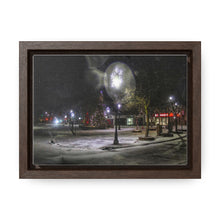 Load image into Gallery viewer, Old Town Square - Christmas Art - Festive Photography - Oil Sketch on Canvas | Gallery Canvas Wraps, Horizontal Frame
