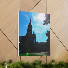 Load image into Gallery viewer, Old-Fashioned English Anglican Church - Cathedral Art - Fine Art Photography - Oil Sketch On Canvas - Canvas Gallery Wraps
