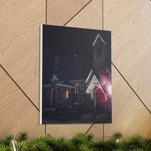 Load image into Gallery viewer, Germanic Gothic Cathedral - Night Photography - Oil Sketch On Canvas - Canvas Gallery Wraps
