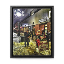 Load image into Gallery viewer, Old Town Christmas Walk - Old Fashioned Christmas - Festive Art Photography - Oil Sketch on Canvas | Gallery Canvas Wraps, Vertical Frame
