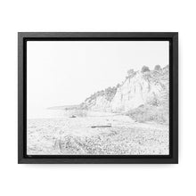 Load image into Gallery viewer, Scarborough Bluffs - Lake Ontario - Toronto Art and Photography - Pencil Sketch on Canvas | Gallery Canvas Wraps, Horizontal Frame
