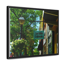 Load image into Gallery viewer, Old Town Shop - Old Architecture Photography - Small Town Nostalgia Art - Oil Sketch On Canvas - Gallery Canvas Wraps, Horizontal Frame
