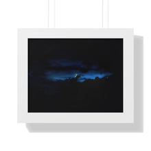 Load image into Gallery viewer, Good Night Crescent Moon - Night Photography - Photographic Art - Framed Horizontal Poster
