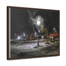 Load image into Gallery viewer, Old Town Square - Christmas Art - Festive Photography - Oil Sketch on Canvas | Gallery Canvas Wraps, Horizontal Frame
