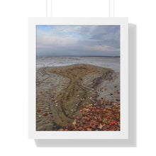 Load image into Gallery viewer, Autumn Sandbar - Nature Photography - Photographic Art | Framed Vertical Poster
